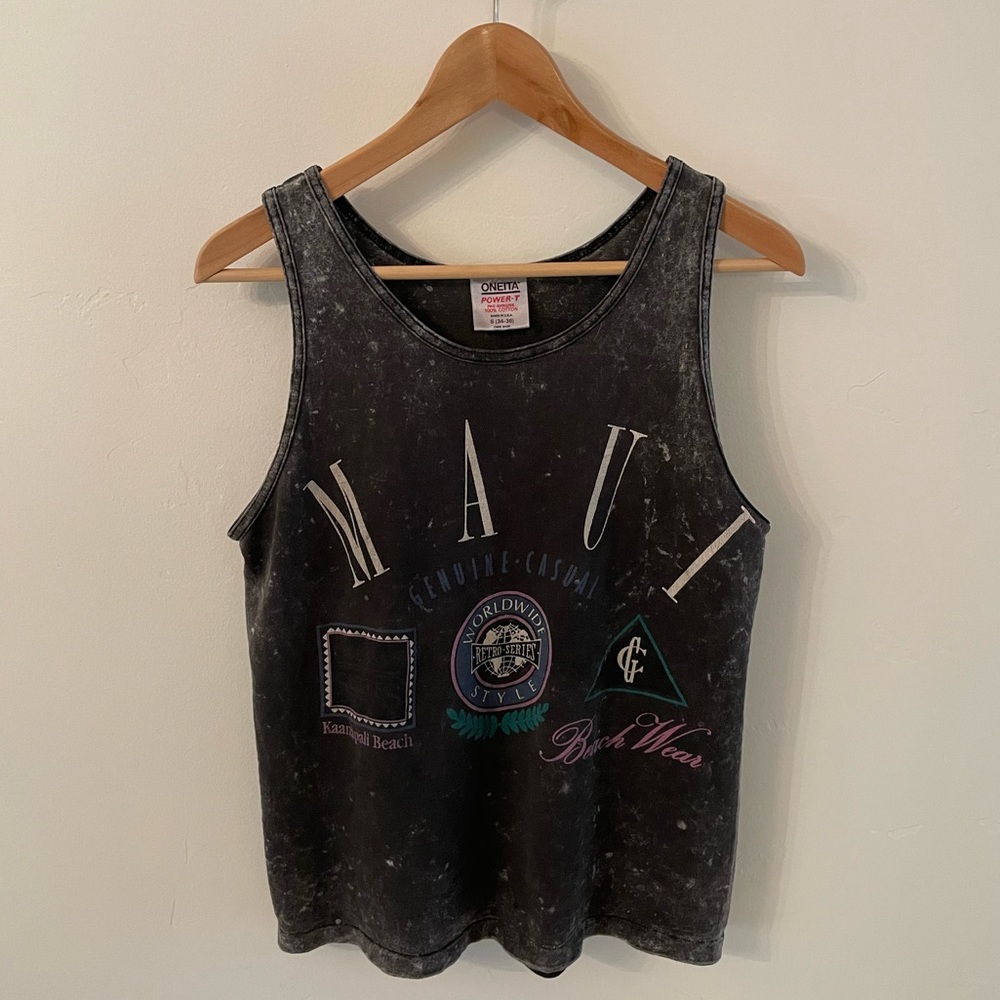 Maui Genuine Casual tank, vintage menswear